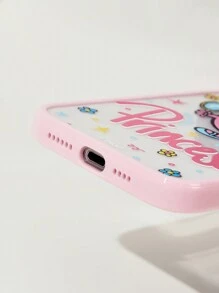 Mr Men Little Miss X SHEIN Princess Pink Border Transparent Phone Case - Clear - View 6