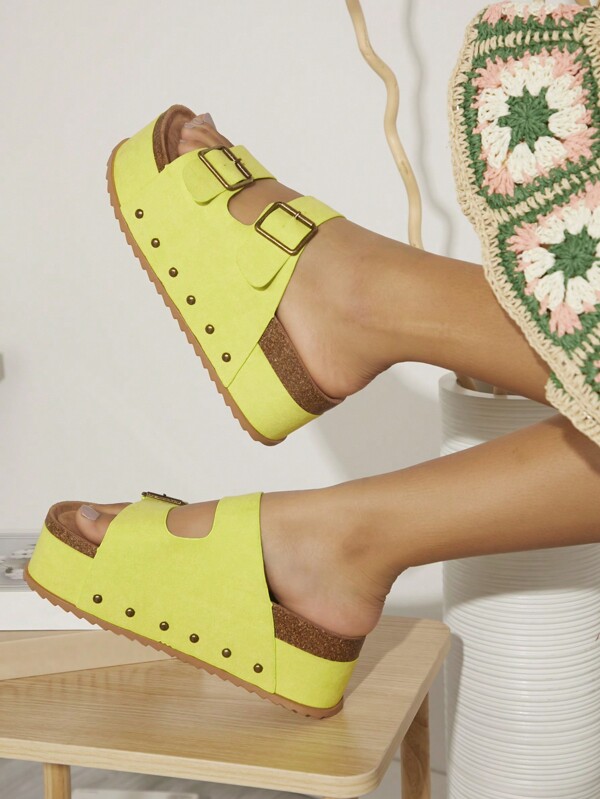 SHUZIA 時尚女士楔跟厚底涼鞋,多種風格可搭配