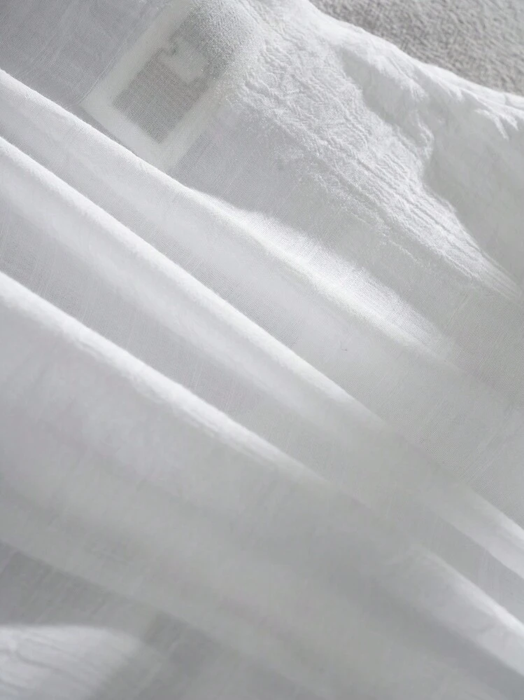 SHEIN EZwear 여성용 화이트 우븐 캐미솔 탑 - 화이트 - 보기 7