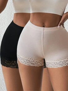 Zolique Lace Trim Leggings