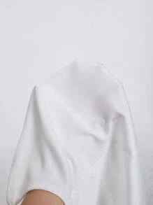 SHEIN Privé Top de tirantes unicolor de satén - Blanco - Ver 7