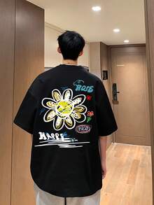 Thiếu niên Con trai Viết tháu In Phong cách đường phố Giải trí Ngắn tay Áo thun - màu đen - Xem 3