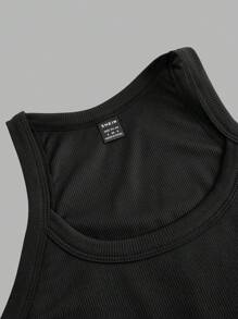 SHEIN EZwear 3 件套休闲简约细肩带女式背心，夏季 - 彩色 - 查看 5