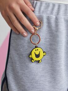 Mr Men Little Miss X SHEIN 3入組可愛的包包掛飾鑰匙圈,適用於禮物 - 彩色 - 查看 5