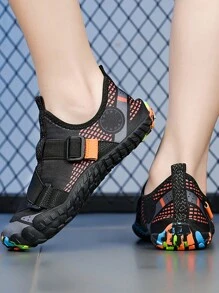 Beach Swimming Comfortable Quick-Drying Anti-Slip Lightweight Water Shoes - Black - View 4