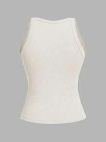 SHEIN EZwear 3 件套休闲简约细肩带女式背心，夏季 - 彩色 - 查看 7