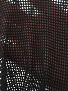 Easithlete 女式運動高領外套,網眼透視性感上衣,設有口袋,長袖運動夾克,適用於跑步、健身、戶外活動 - 黑色 - 查看 5