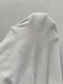 Slim-Fit Backless Tank Top With 3d Floral Design - White - View 7