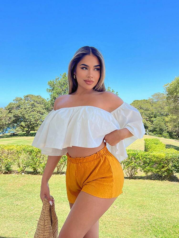 Beach Vacation Sexy Loose Texture Shorts