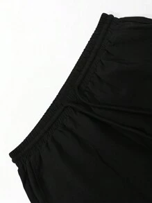 Manfinity RSRT Men's Coconut Tree Print Button Down Short Sleeve Shirt And Shorts - Multicolor - View 3