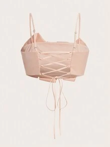 Aveloria Rosie Women's 3d Flower Decorated Spaghetti Strap Tank Top - Baby Pink - View 2