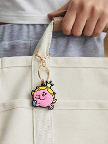 Mr Men Little Miss X SHEIN 3入組可愛的包包掛飾鑰匙圈,適用於禮物 - 彩色 - 查看 6