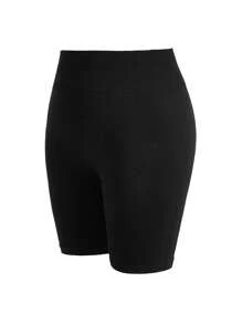 Easithlete Plus Size Tie-Dye Sports Shorts Legging Shorts - Multicolor - View 9