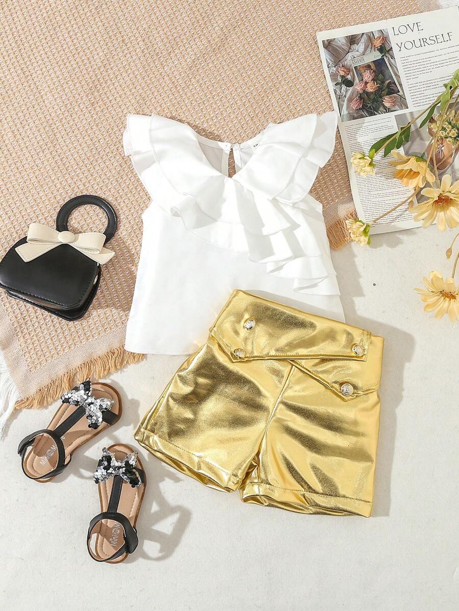 Conjunto De Verano Para Mujer – Top Manga Corta Y Pantalones Cortos De Cintura Alta, Ligero Y Elegante, Ideal Para Entrenar, Correr O Looks Casuales