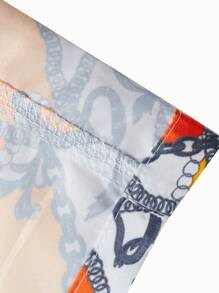 Surfspeed 男士鏈條印花沙灘短褲