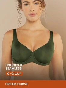 LUVLETTE Dream Curve Support + Plunge T-Shirt Bra - Green - View 2
