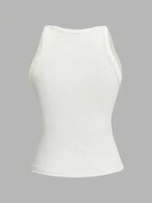 SHEIN EZwear 3 件套休闲简约细肩带女式背心，夏季 - 彩色 - 查看 8