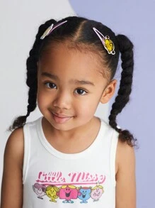 Mr Men Little Miss X SHEIN 6pcs/Set Cute BB Hair Clips For Girls For Daily Life - Multicolor - View 5