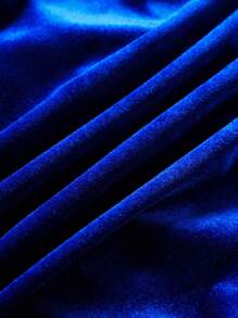 Allurite 女士露肩拉皺緊身裙 - 寶藍色 - 查看 5