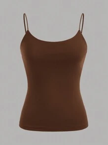 SHEIN EZwear 3pcs Casual Camisole Set, Sexy & Versatile, Slim-Fit Women Cami Tops For Summer Back To School - Multicolor - View 4