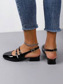Fashionable Women's Flat Shoes, Spring Low Heel Mary Jane Shoes, Summer Chunky Heel Sandals, Wedge Peep Toe Pumps