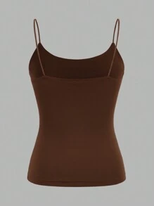 SHEIN EZwear 3pcs Casual Camisole Set, Sexy & Versatile, Slim-Fit Women Cami Tops For Summer Back To School - Multicolor - View 6