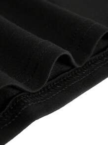 ROMWE Goth 树印花 T 恤，学校 - 黑色 - 查看 3