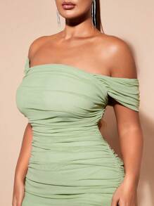 SHEIN BAE Vestido verde de talla grande para el Día de San Patricio, vestido primaveral económico, vestido de verano de estilo pastel para la playa, vestido de mujer de verano largo para la playa