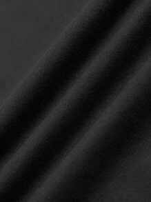 SHEIN Slayr Letter And Bull Head Print Short Sleeve T-Shirt - Black - View 4