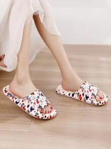 Ladies' Plastic Slippers, Summer Indoor Open Toe Home Shoes With Thick Eva Sole - Multicolor - View 3
