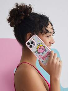 Mr Men Little Miss X SHEIN Princess Pink Border Transparent Phone Case - Clear - View 8