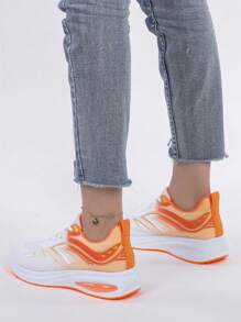 STEPREACH 2025年秋季新款春季女士休闲运动鞋，舒适透气轻便网眼运动鞋，耐用鞋带，镂空设计，亮色