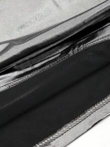 EgrlEra 银色露肩T恤，Y2K风格，适合秋季女性穿着。 - 銀色 - 查看 4