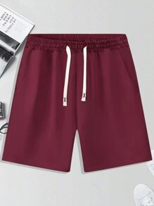 3件套男士夏季新款纯色休闲抽绳腰短裤 - 彩色 - 查看 5