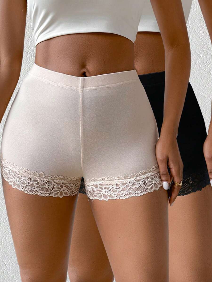 Zolique Lace Trim Leggings