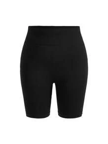 Easithlete Plus Size Tie-Dye Sports Shorts Legging Shorts - Multicolor - View 11