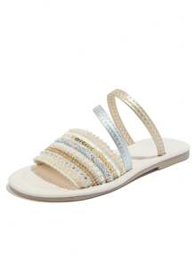 春夏新款兒童時尚拖鞋,女孩和幼兒拖鞋 - 彩色 - 查看 4