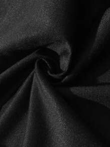 ROMWE MEN Street Life 男士赛车色块字母印花 Polo 衫，适合春夏季日常穿着、上学 - 黑色 - 查看 7