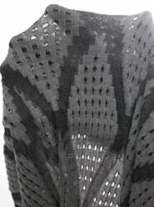 Zolique Của phụ nữ Quần bó Áo len dệt kim Váy dây Với Khối màu Kim cương Mẫu - trắng - Xem 5