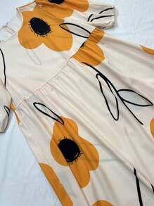 Breezaya Quý cô Vòng cổ In ngẫu nhiên Đầm - Nhiều màu - Xem 4