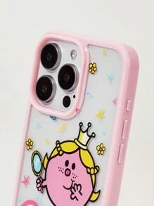 Mr Men Little Miss X SHEIN Princess Pink Border Transparent Phone Case - Clear - View 5