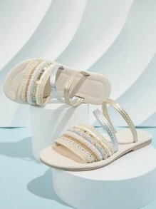 春夏新款兒童時尚拖鞋,女孩和幼兒拖鞋 - 彩色 - 查看 3