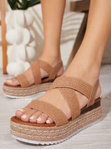 SHUZIA Women's Wedge Heel Platform Sandals Are Suitable For Daily Wear