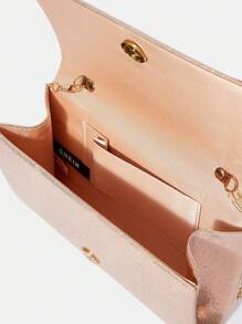 SHEIN Belle Của phụ nữ Túi xach tay - Hoa hồng vàng - Xem 9