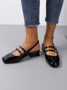 Fashionable Women's Flat Shoes, Spring Low Heel Mary Jane Shoes, Summer Chunky Heel Sandals, Wedge Peep Toe Pumps