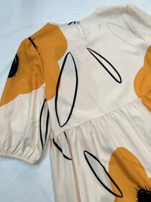 Breezaya Quý cô Vòng cổ In ngẫu nhiên Đầm - Nhiều màu - Xem 2