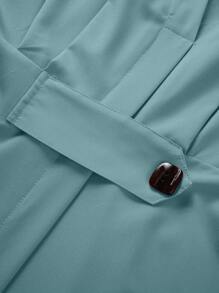 Chiquease 深v領長袖劈擦設計洋裝