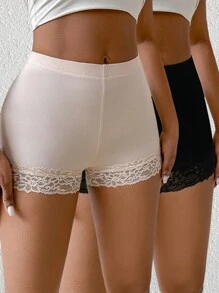 Zolique Lace Trim Leggings