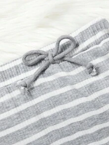 女童条纹裙两件套 - 白色 - 查看 3