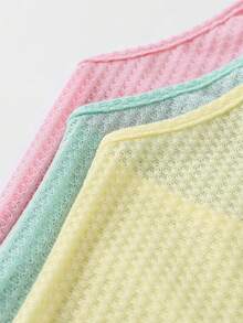 SHEIN LUNE 純色休閒背心上衣和彈性腰帶短褲套裝 - 彩色 - 查看 4